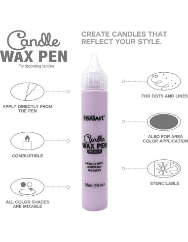 Kit de Pintura para Velas REALART 12 Colores No Tóxicos