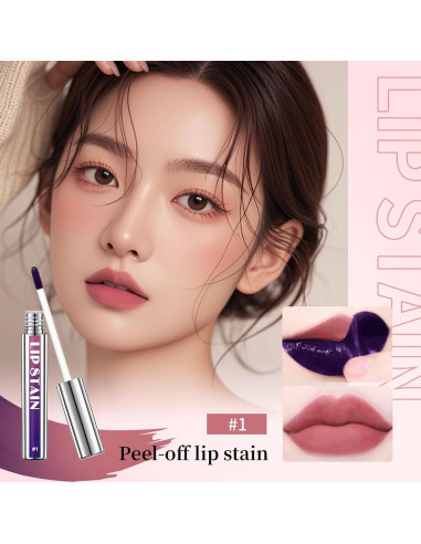 Tinte de Labios Peel Off Bekoeen 3PCS Larga Duración Multicolor