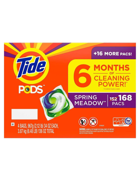 Detergente Líquido Tide PODS 4.9L Meadow de Primavera Detergente Líquido Tide PODS 4.9L Meadow de Primavera