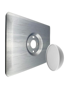 Placa de Pared Rectangular Adorna One Plata Brillante para Termostato Google Nest 2020