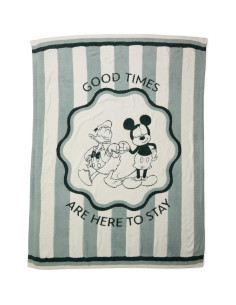 Manta a rayas Disney Mickey y Donald CozyChic 152x114cm 2