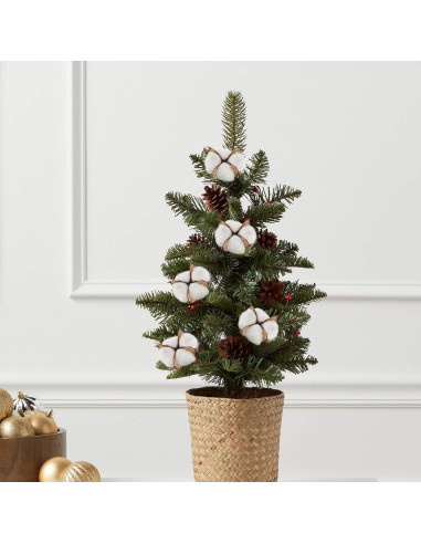 Decoraciones de Navidad Unomor 18 Piezas Bolas de Algodón Seco