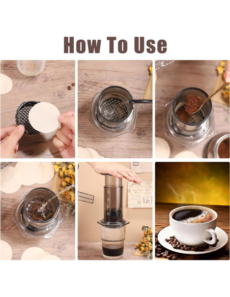 Filtros de Café Desechables Prudiut 600 Pcs 64mm Sin Blanquear Filtros de Café Desechables Prudiut 600 Pcs 64mm Sin Blanquear
