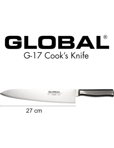 Cuchillo de Chef Global G-17, 25.4 cm Acero Inoxidable