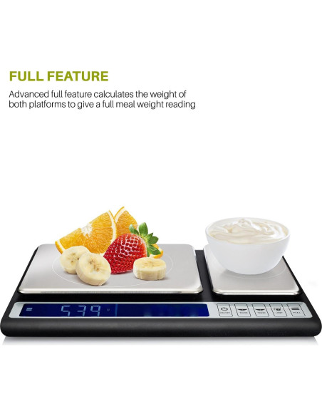 Báscula de Cocina Digital Smart Weigh Acero Inoxidable 10kg Báscula de Cocina Digital Smart Weigh Acero Inoxidable 10kg