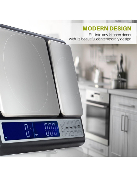 Báscula de Cocina Digital Smart Weigh Acero Inoxidable 10kg Báscula de Cocina Digital Smart Weigh Acero Inoxidable 10kg