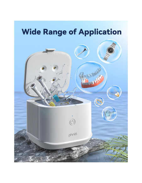 Limpiador Ultrasónico Phniti 375ml para Joyería y Dentaduras Limpiador Ultrasónico Phniti 375ml para Joyería y Dentaduras