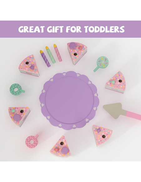 Set de Juguetes de Pastel y Sushi de Madera WoodenEdu para Niños Set de Juguetes de Pastel y Sushi de Madera WoodenEdu para Niños