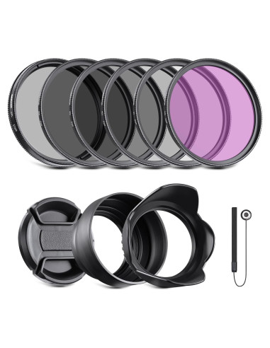 Kit de Filtros de Lente NEEWER 37mm ND2 ND4 ND8 UV CPL
