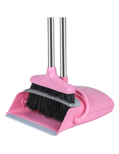 Juego de Escoba y Recogedor Eleckey Rosa Plegable 1.02 kg Juego de Escoba y Recogedor Eleckey Rosa Plegable 1.02 kg