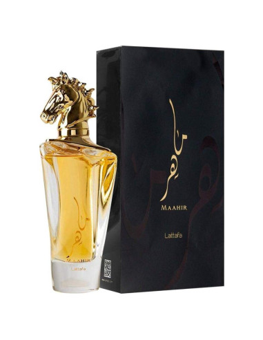 Eau de Parfum Lattafa Maahir 100 ml Unisex - Notas Amaderadas