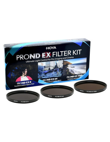 Kit de Filtros HOYA PRO ND-EX 49mm - 3 Niveles de Densidad