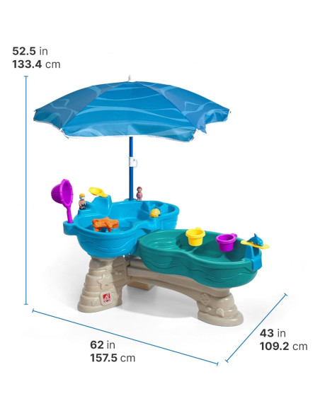Mesa de Agua y Arena Step2 Spill & Splash, 11 Accesorios Mesa de Agua y Arena Step2 Spill & Splash, 11 Accesorios