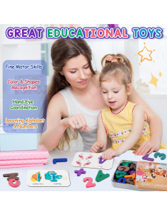 Tarjetas de Flash LOOIKOOS para Niños 3-5 Años - Aprendizaje ABC 2