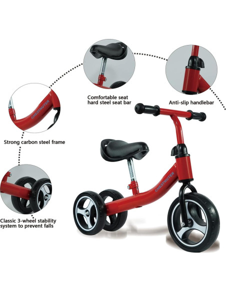 Bicicleta de Equilibrio CHESTNUTER para Bebés 1-3 Años Bicicleta de Equilibrio CHESTNUTER para Bebés 1-3 Años