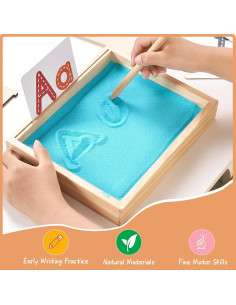 Bandeja de Arena Montessori MORITECK para Niños 22.6x18cm 2