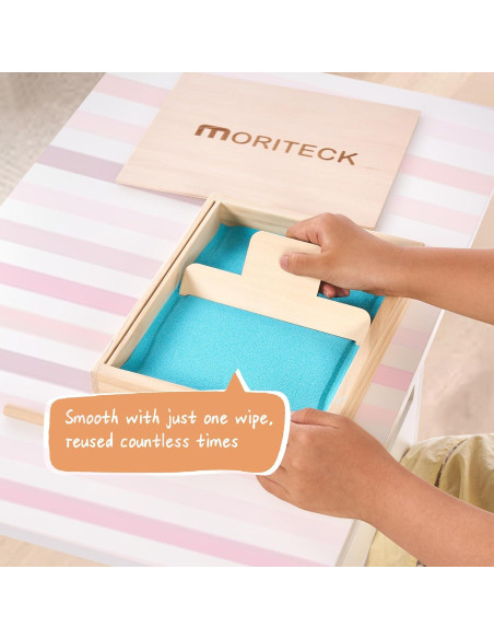 Bandeja de Arena Montessori MORITECK para Niños 22.6x18cm Bandeja de Arena Montessori MORITECK para Niños 22.6x18cm