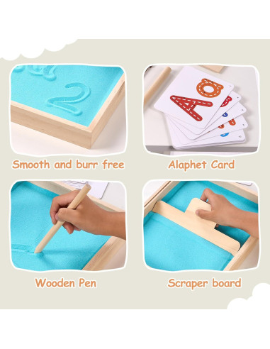 Bandeja de Arena Montessori MORITECK para Niños 22.6x18cm