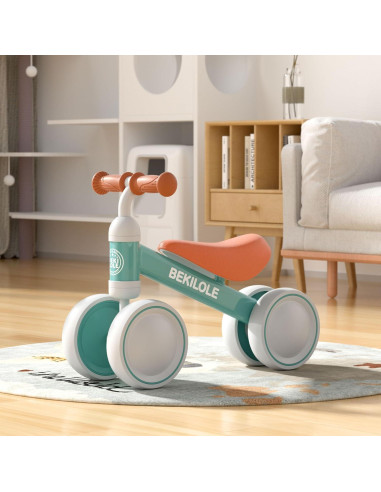 Bicicleta de Equilibrio BEKILOLE para Bebés 12-24 Meses Verde