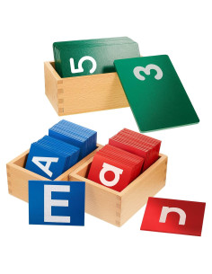 Juego de Letras y Números de Lija Henoyso para Preescolar