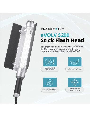 Cabezal de Flash Stick Flashpoint AD-S200 para Godox AD200