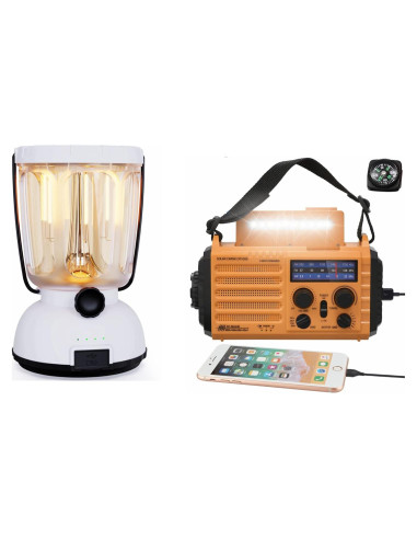 Linterna de Camping y Radio de Emergencia Mesqool 6000mAh