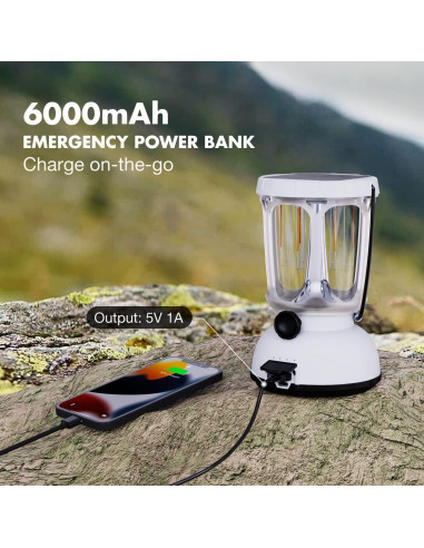 Linterna de Camping y Radio de Emergencia Mesqool 6000mAh