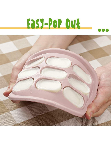 Bandeja de Congelador de Silicona Haakaa Nibble Rosa - Molde para Bebés Bandeja de Congelador de Silicona Haakaa Nibble Rosa - Molde para Bebés