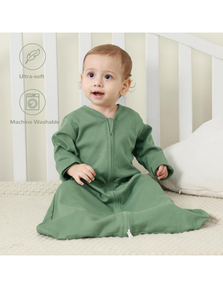 Saco de Sueño JELLYMONI Bebés 6-12 Meses 100% Algodón 0.5 Tog Saco de Sueño JELLYMONI Bebés 6-12 Meses 100% Algodón 0.5 Tog