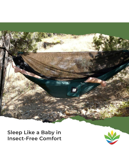 Hamaca Reversible con Red Antimosquitos Hammock Bliss 300x150cm Hamaca Reversible con Red Antimosquitos Hammock Bliss 300x150cm