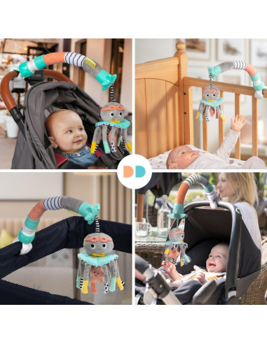 Móvil de Viaje Dingle Dangle para Bebés - Ligero y Portátil