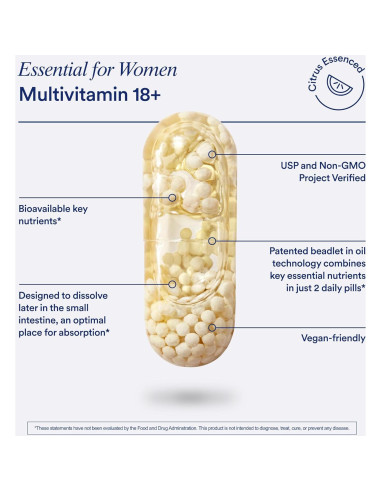 Multivitamina Ritual para Mujeres 18+ 60 Cápsulas Veganas