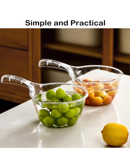 Paquete de 2 cucharones de plástico Iensen 1.5L para cocina Paquete de 2 cucharones de plástico Iensen 1.5L para cocina