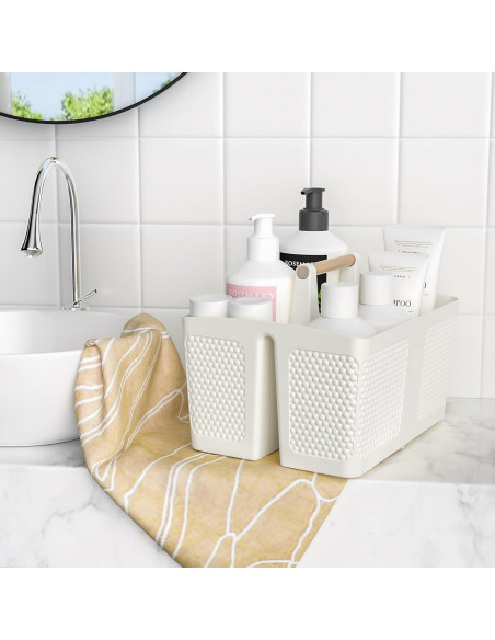 Caddy de Ducha Portátil Xuhdukc Blanco 27.4x19.7x18.4 cm Caddy de Ducha Portátil Xuhdukc Blanco 27.4x19.7x18.4 cm