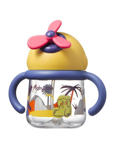 Taza Antiderrame bc babycare 260ml Amarillo con Pajita Silicona