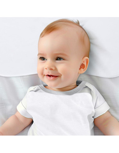 Paquete de 8 Paños para Eructar Bebés LazyRhino, 23x46 cm