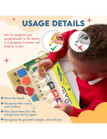 Tablero Magnético Educativo Keyssori para Niños 3-5 Años Tablero Magnético Educativo Keyssori para Niños 3-5 Años