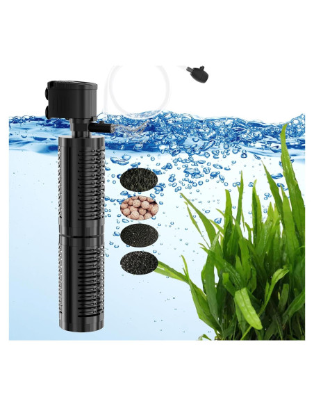 Filtro Interno AquaMiracle QR188 4 Etapas para Acuarios 151-265L Filtro Interno AquaMiracle QR188 4 Etapas para Acuarios 151-265L