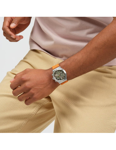 Reloj Casual Unisex Swatch Verde 43mm Acero Inoxidable
