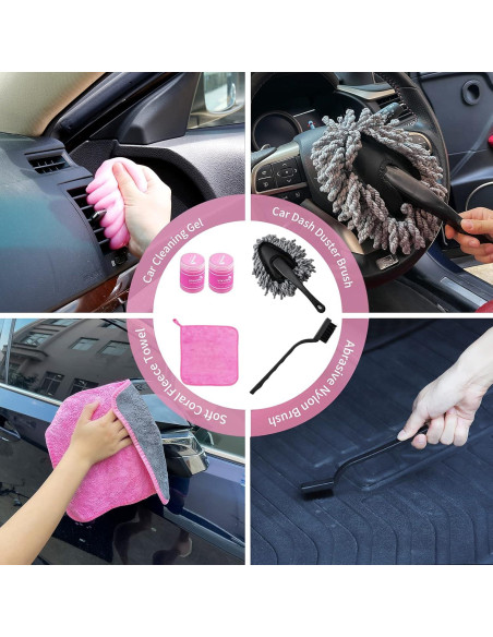 Kit de Limpieza de Autos Vioview con Aspiradora y Cepillos Kit de Limpieza de Autos Vioview con Aspiradora y Cepillos