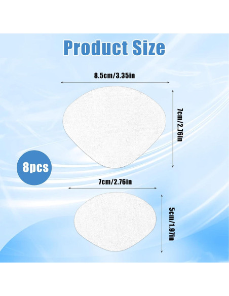 Kit de Parche Autoadhesivo para Tacones Qianyu - 4 Pares Blanco Kit de Parche Autoadhesivo para Tacones Qianyu - 4 Pares Blanco