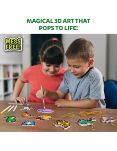Kit de Arte 3D Skillmatics Aqua Puffs - Animales para Niños 2