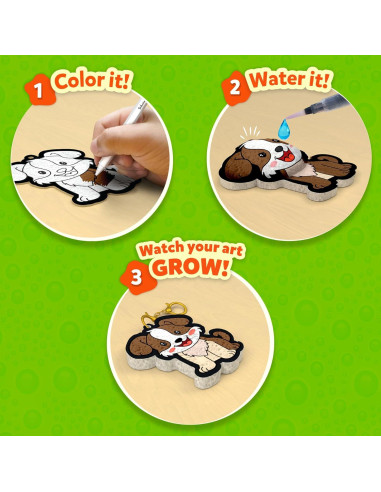 Kit de Arte 3D Skillmatics Aqua Puffs - Animales para Niños