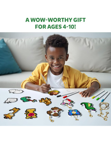 Kit de Arte 3D Skillmatics Aqua Puffs - Animales para Niños