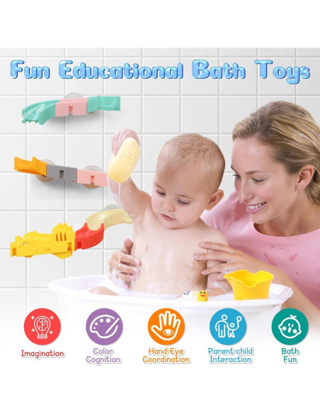 Juguetes de Baño Ancaixin 48 Piezas para Niños 2-4 Años Juguetes de Baño Ancaixin 48 Piezas para Niños 2-4 Años
