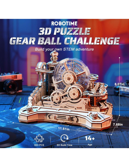 Rompecabezas 3D de Madera ROBOTIME EGC01 - Juego Interactivo Rompecabezas 3D de Madera ROBOTIME EGC01 - Juego Interactivo