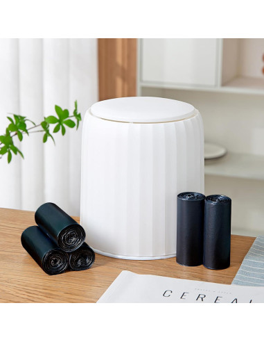 Mini Bolsas de Basura Fuertes GWZiehory 0.5 Gal 300 Cuentas Negro