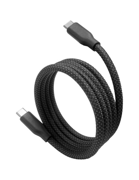 Cable BoxWave USB-C a USB-C 0.91 m 240W Trenzado Negro Cable BoxWave USB-C a USB-C 0.91 m 240W Trenzado Negro