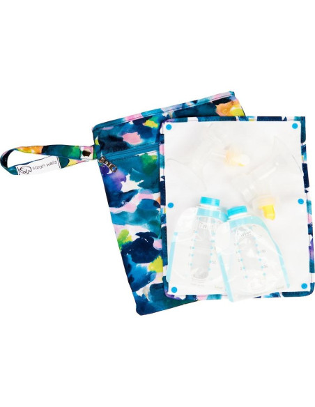 Bolsa Húmeda/Seca Sarah Wells Pumparoo Aquarelle - Organizador para Extractor de Leche Bolsa Húmeda/Seca Sarah Wells Pumparoo Aquarelle - Organizador para Extractor de Leche