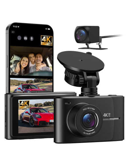 Cámara Dash 4K LECTRUS D2B Delantera y Trasera con WiFi Cámara Dash 4K LECTRUS D2B Delantera y Trasera con WiFi